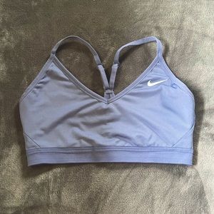 Purple Nike sports bra